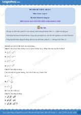 Đề thi giữa kì 2 Toán 11 Chân trời sáng tạo - Đề số 1